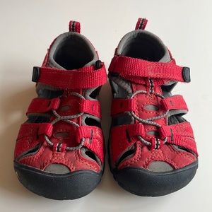 Keen Sandals, toddler size 6, red
